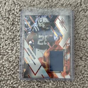 Football Trading Card with Blue Patch